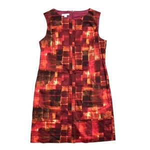 Pendleton 14 Midi Dress Abstract Pattern Pockets